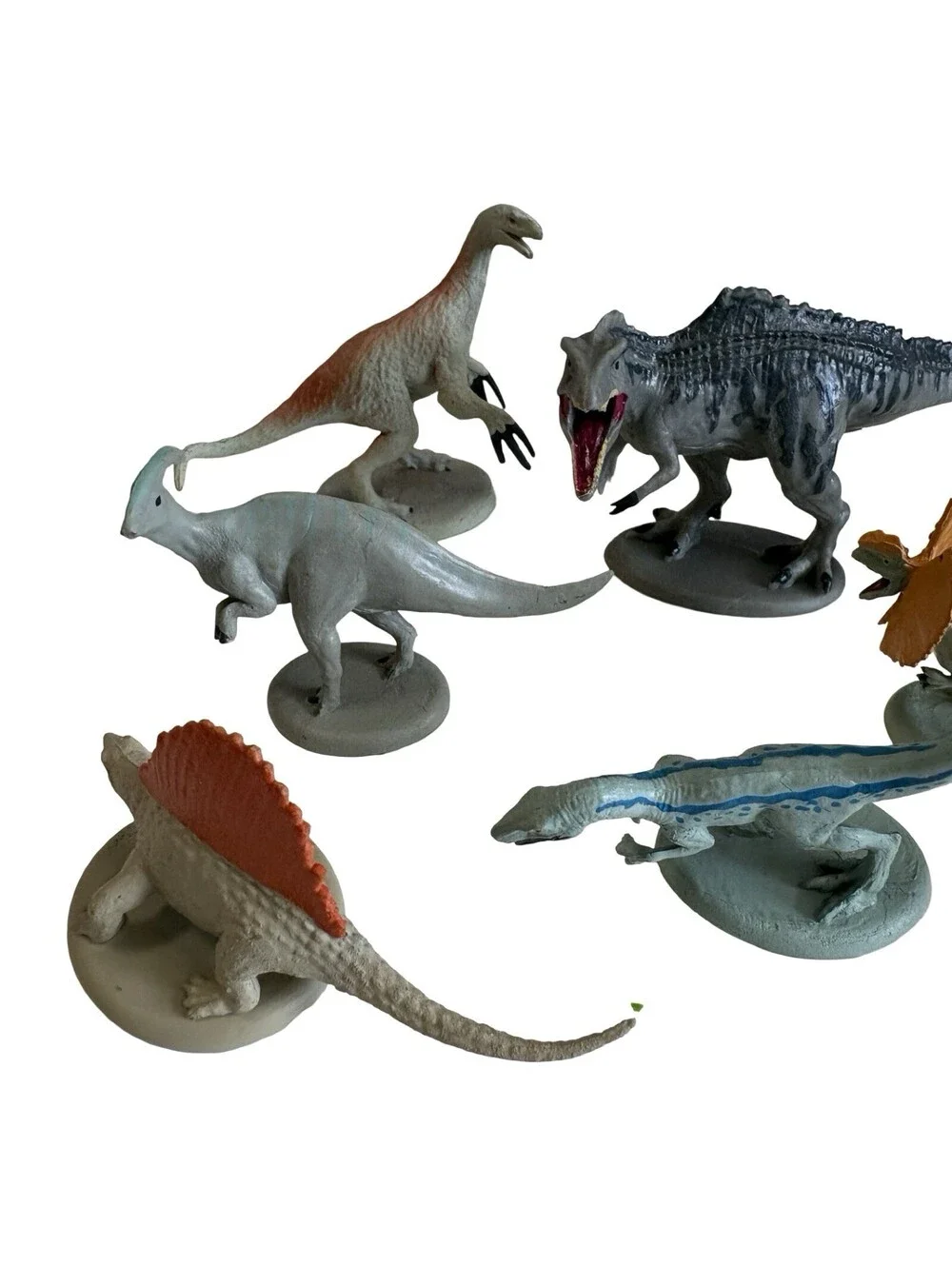 Vtg Dinosaurs Cake Top Figure Set Lot